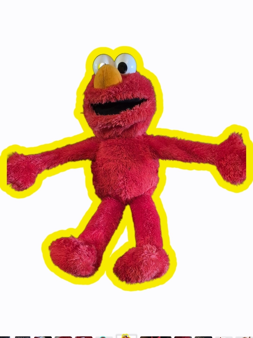 TALKING LAUGHING MOVING ELMO.  Red Elmo Plush Kids Toy - Soft Character Doll